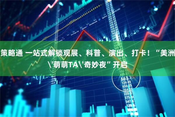 策略通 一站式解锁观展、科普、演出、打卡！“美洲'萌萌TA'奇妙夜”开启